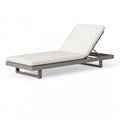 Chaise longue de jardin 200 x 70 cm en aluminium et tissu beige réglable